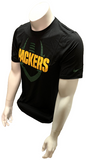Nike Dri Fit Men's Green Bay Packers Black Short Sleeve Shirt NFL T-Shirt