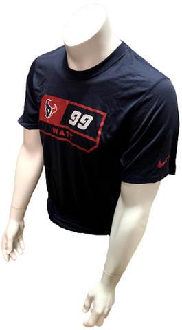 Nike Dri Fit Men's Houston Texans JJ Watt 99 Navy Short Sleeve Shirt NFL T-Shirt