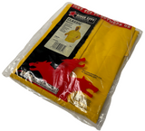 MCR 200JH Classic Rainwear Rain Jacket Attached Hood XL Yellow Waterproof PVC