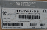 Superior Essex 18-241-33 Telephone Wire Cable Gray 1000 FT 4 Pair 24 AWG CAT3