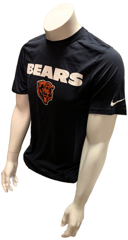 Nike Dri Fit Men's Chicago Bears Navy Short Sleeve Shirt NFL Football T-Shirt