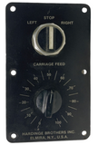 Hardinge HLV-H Power Feed Panel Left, Stop, Right 0-100 Carriage Feed Controller