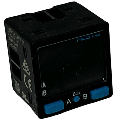 Festo SPAB-P10R-N18-2P-L1 Pressure Sensor 0-10 Bar 2 PNP Output 12-24VDC 8000059