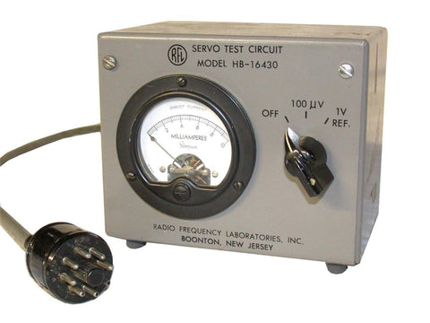 RFL Radio Frequency Laboratories HB-16430 Servo Test Circuit 0-10 mA