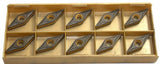 Lot of 10 New Iscar VNMG 2.5-1-NF IC8350 Carbide Coated Turning inserts 05508542