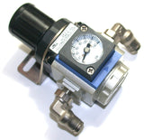 Nitra AR-213 1/8" Air Regulator Embedded Gage Mounting Bracket 20-130 psi