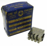 NEW SET OF GEOMETRIC THREAD CHASERS 5/16" DS TO CUT 112"-100 NS 3 LH 10° HOOK