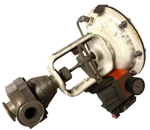 H.D. Baumann Fisher Controls 32-84081SA Pneumatic Sanitary Control Valve 5-15PSI