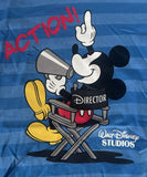 Disney Boys Mickey Mouse Action! Walt Disney Studios Striped Shirt Size Medium