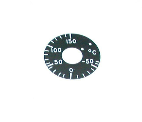 Unbranded S1269 Rev. B -50- +150 Degrees Celsius Metal Dial 1-3/8" Diameter
