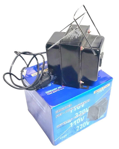 Seven Star THG1500-D AC/AC Converter 220/240V In W/Cord 110/120V Out W/Outlet