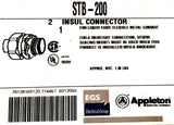 Appleton STB-200 Insul Connector 2" 969H