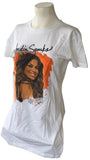 Tultex Women's Jordin Sparks Tour 2010 White Short Sleeve Shirt Size Large