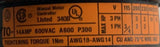 Moeller 340B Manual Motor Switch 14 AMP 600 VAC A600 P300