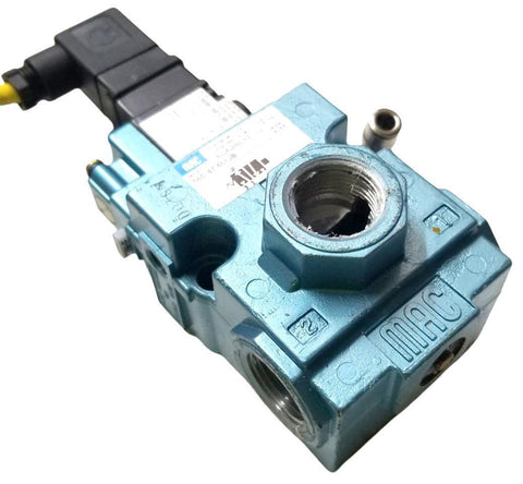 MAC 56C-47-501JB Pneumatic Valve 150psi W/ MAC 130B-501JB 24VDC 6W 25-150psi