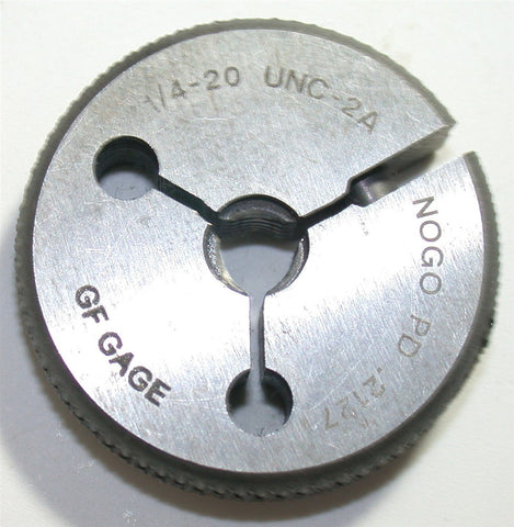 GF Gage 1/4"-20 UNC-2A No Go Thread Gage