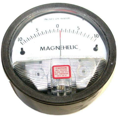 Dwyer Magnehelic 2320 10-0-10 Zero Center Differential Pressure Gage