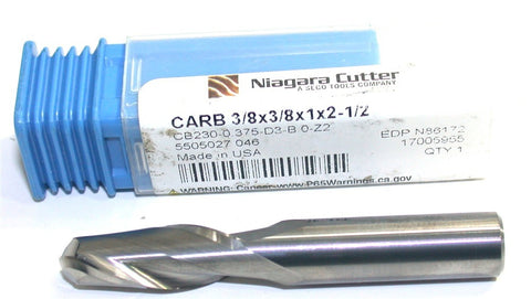 Niagara N86172 3/8" 2 Flute 3/8" Shank Carbide Ball End Mill