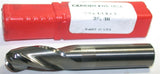 HTC 1/2" Diameter 1/2" Shank 3 Flute Solid Carbide Ball End Mill