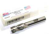 Regal 055296AM M11.5 Diameter 3/8 inch Shank 4 Flute Single End HSS End Mill