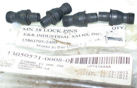 Lot of 4 New E&R Industries MN 58 5/16-24 Negative Lock Pin for 5/8″ IC