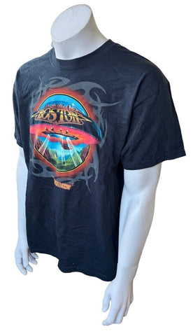 Gildan Men's Boston Tour 2012 Black Short Sleeve Shirt Size Large