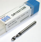 Kyocera SGS DR102132B .1310 Diameter 2 flute 1/8" Shank Solid Carbide Drill