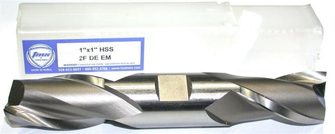 TMX 5-250-105 1" diameter 1" Shank 2 Flute Double End HSS End Mill New