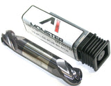 Monster 242-001124 1/2" Diameter 4 Flute Solid Carbide ALTiN Coat Ball End Mill