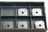 Lot of 5 Iscar SEK 42AFTN-42 IC950 TiAlN Finish Carbide Milling inserts 05601868
