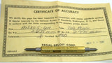 Regal-Beloit M3 X 0.5 6H Thread Gage Go/No Go Plug Gage Certificate of Accuracy