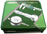 Insize 2186-25E Dial Snap Gage 0-1" Range Carbide Anvil Faces W/ Case NIB