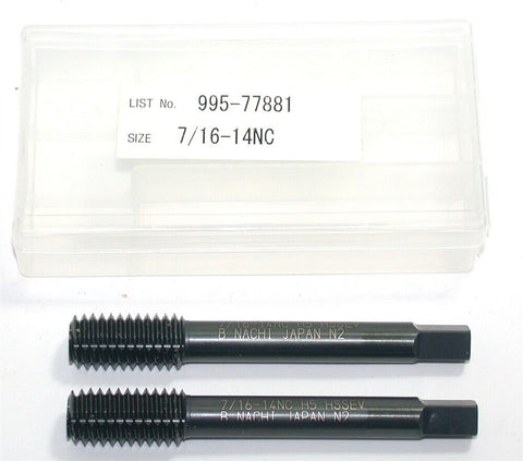 Lot of 2 Nachi 77881 H5 Viper Taflet Form Bottom Tap 7/16-14 NC H5 HSSEV 995 New