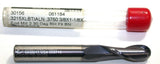 Fullerton 30156 7/16" (.4375") Diameter 2 Flute TiAlN coat Carbide Ball End Mill