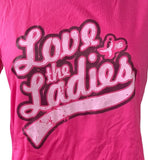 New Balance Women's NB Love The Ladies Pink Short Sleeve Shirt Size Small