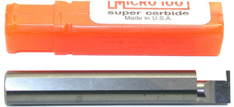Micro 100 RR-046-6 Carbide Grooving Tool Retaining Ring .046" Width 3/8" Shank