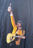 Gildan Men's Kid Rock With Guitar & Whiskey Graphic Black Shirt Size 2XL