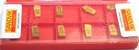 Lot of 10 New Sandvik N151.2-A122-25-4G 235 T-Max Q-Cut Carbide Grooving Insert