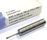 CDT 6142554 1/16" OD 3/8 Shank x 3/4 wide 100 Grit CBN Grinding Wheel MD180A100M