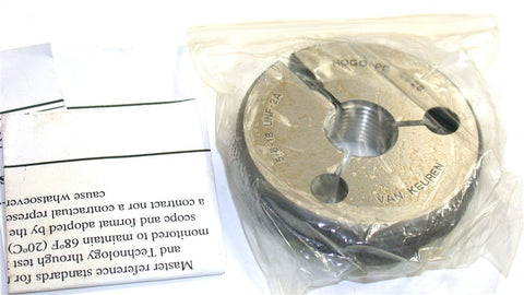 Van Keuren 5/8"-18 UNF-2A No Go Thread Ring Gage with Certirficate