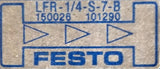 Festo LFR-1/4-S-7-B Pressure Regulator W/ Gauge W/ Solenoid Valve W/ Ex Valve