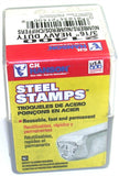 CH Hanson 21400 3/16" Heavy Duty Number Steel Stamp Set Made USA