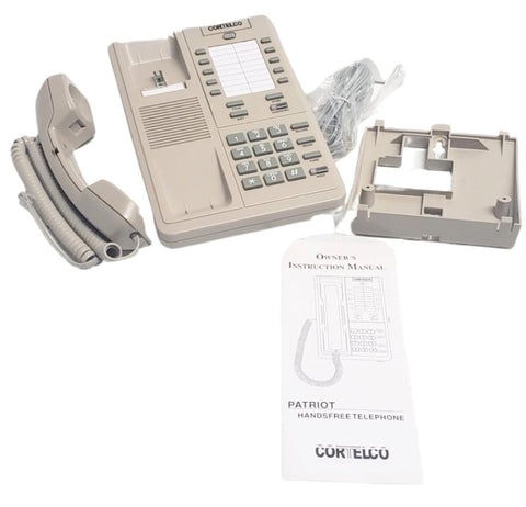 Cortelco 219375-VOE-27S Patriot Handsfree Telephone HAC VC 06-07R1 Pearl-Gray