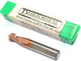 Design-Rite XL D6622292 19/64" Diameter 2 Flute TiCN Coat Carbide Ball End Mill