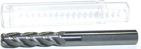 PTC 3/8" (.3750") Carbide Endmill .09 Radius 4FL 1.5"LOC 3.5"OAL New