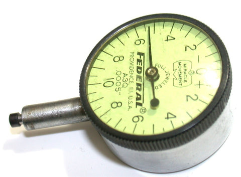 Federal Model A3Q Dial .0005" Indicator 0-.050 Range