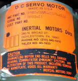 Inertial Motors A40S-T006-X124-AL1A DC Servo Motor Made in USA