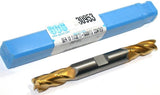 SGS 30953 11/32" (.34375") Carbide Double End Endmill 4FL 3/8" Shank TiN Coat