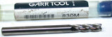 Garr Tool 46070 4-Flute Carbide 4mm End Mill