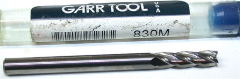 Garr Tool 46070 4-Flute Carbide 4mm End Mill
